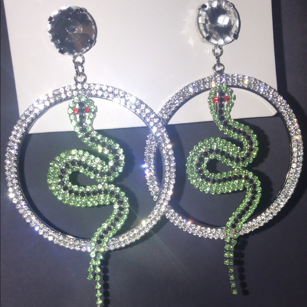 Gorgeous Rhinestone Pendant Earring
